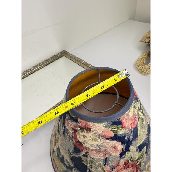 Small Floral Shabby Chic Lampshade- Vintage Country Cottage Floral Design - Picture 4 of 10